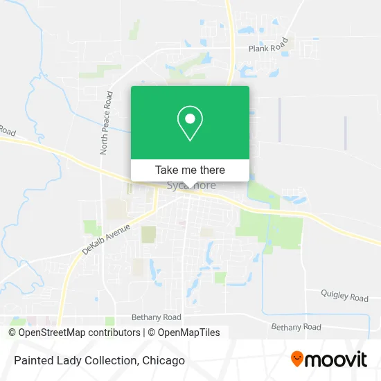 Painted Lady Collection map