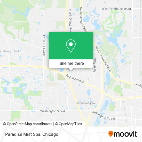 Paradise Mist Spa map