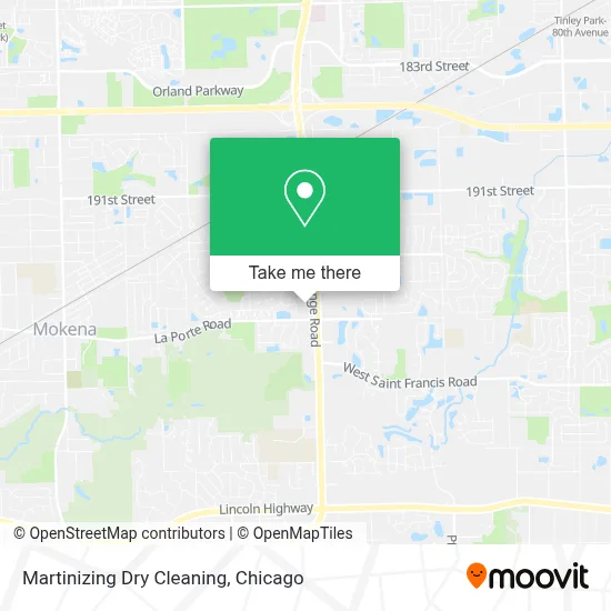 Martinizing Dry Cleaning map