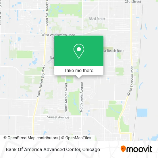 Bank Of America Advanced Center map