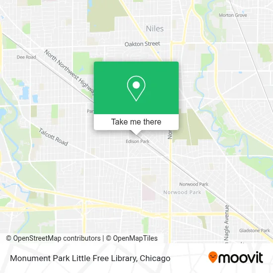 Monument Park Little Free Library map