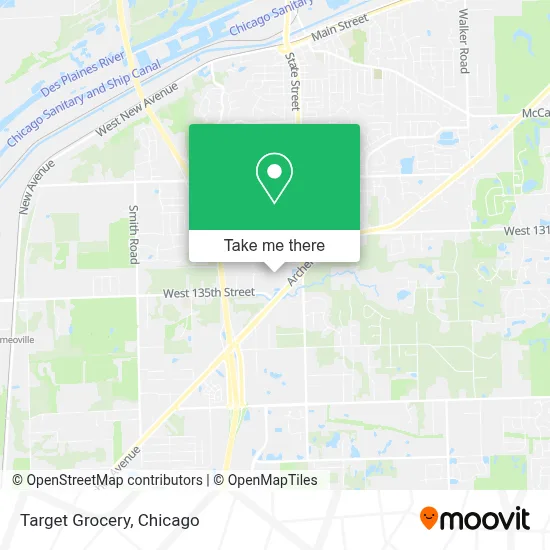 Target Grocery map