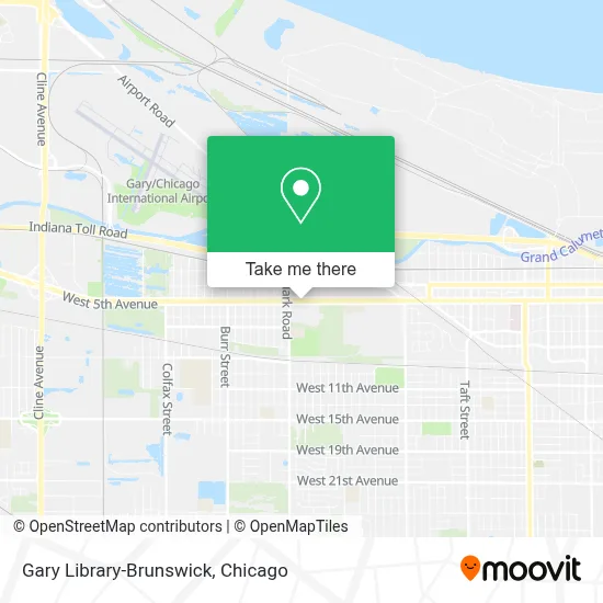 Gary Library-Brunswick map