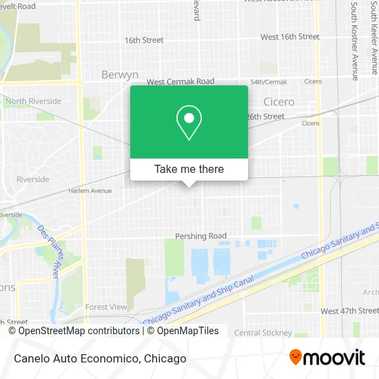 Canelo  Auto   Economico map