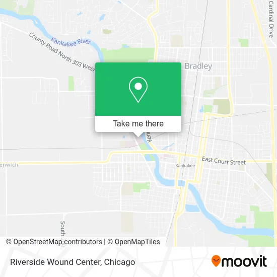 Riverside Wound Center map
