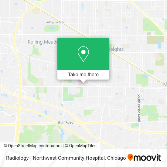 Radiology - Northwest Community Hospital map
