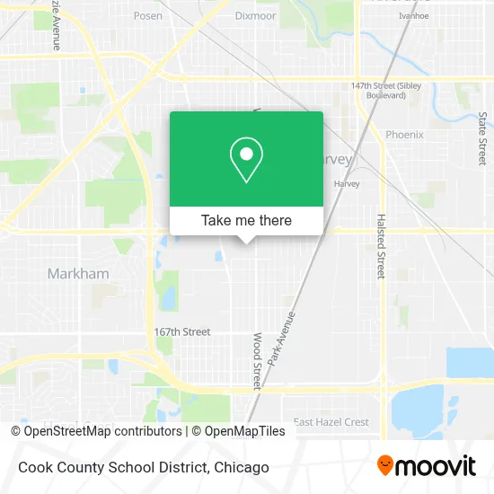 Cook County School District map