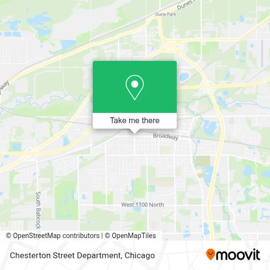 Chesterton Street Department map