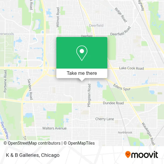 K & B Galleries map