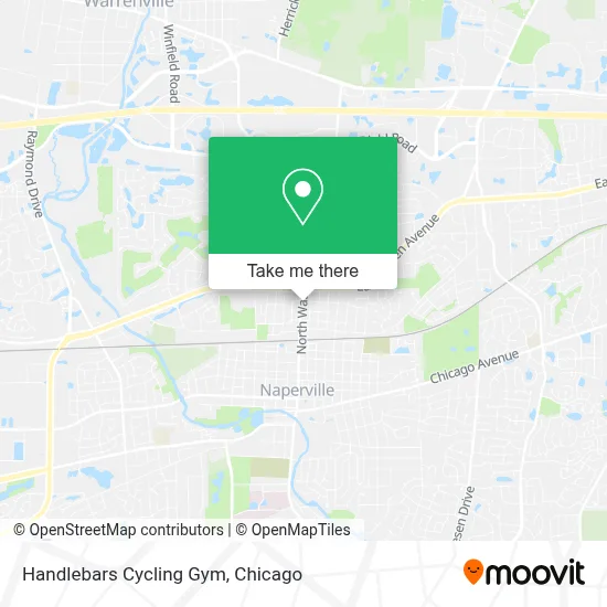 Handlebars Cycling Gym map
