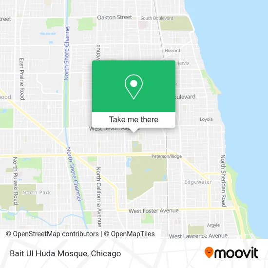 Bait Ul Huda Mosque map