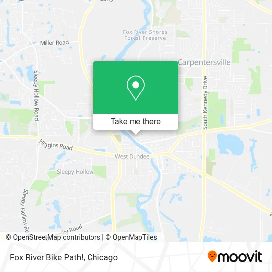 Fox River Bike Path! map