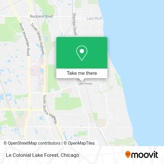 Le Colonial Lake Forest map