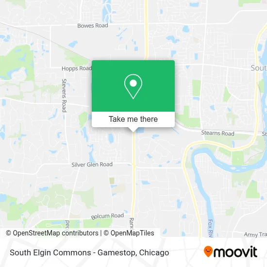 South Elgin Commons - Gamestop map