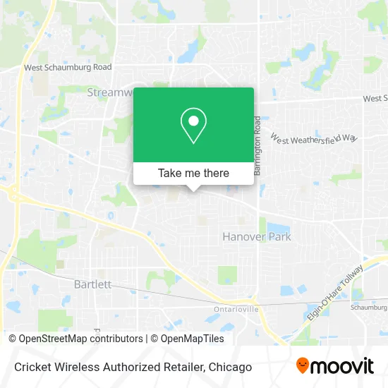Cricket Wireless Authorized Retailer map