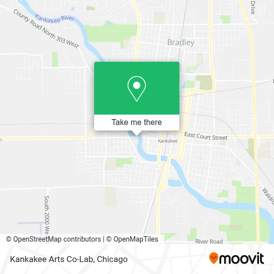 Kankakee Arts Co-Lab map