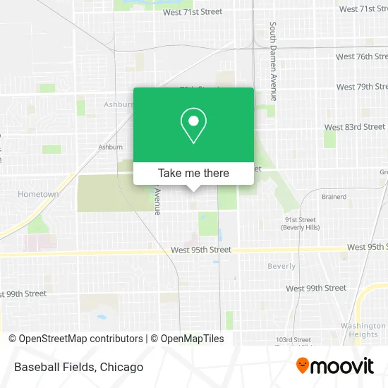 Baseball Fields map