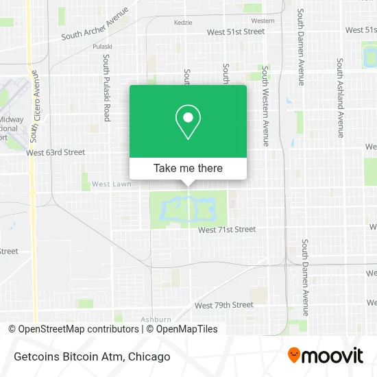 Getcoins Bitcoin Atm map