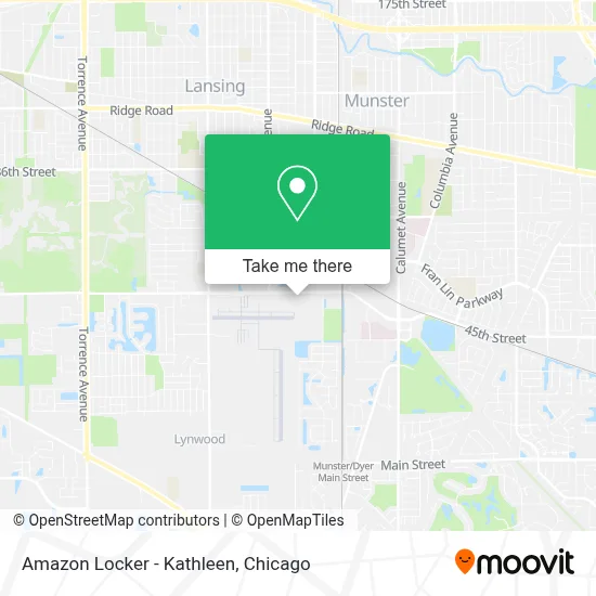 Amazon Locker - Kathleen map