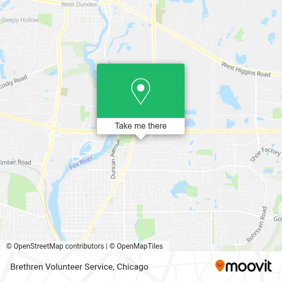 Brethren Volunteer Service map