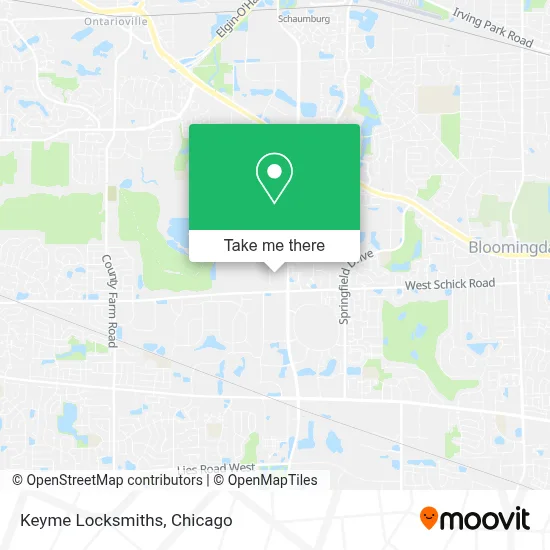 Keyme Locksmiths map