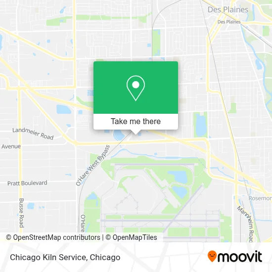 Chicago Kiln Service map