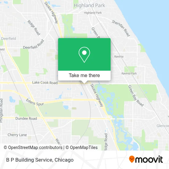 B P Building Service map