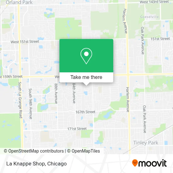 La Knappe Shop map