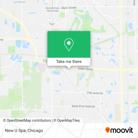 New U Spa map