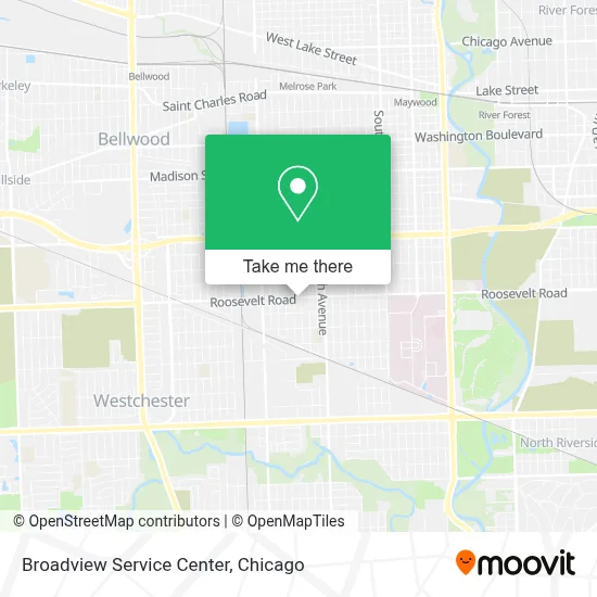 Broadview Service Center map