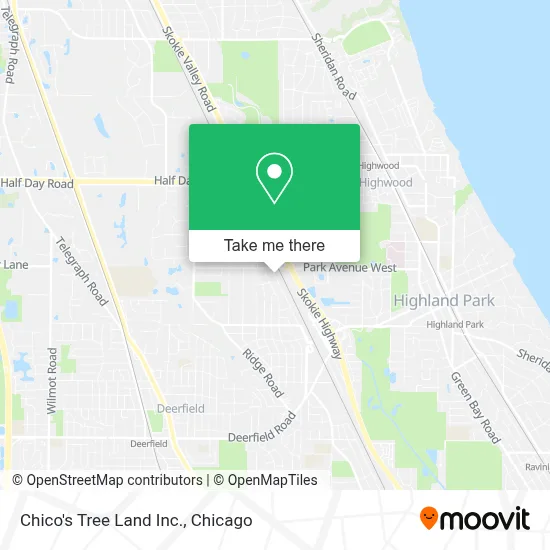 Chico's Tree Land Inc. map