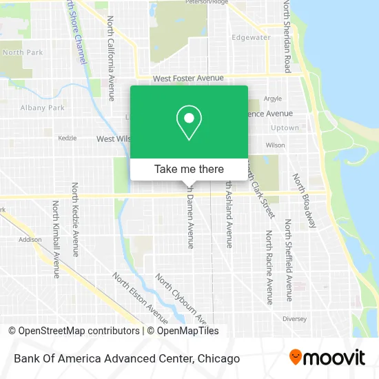 Bank Of America Advanced Center map