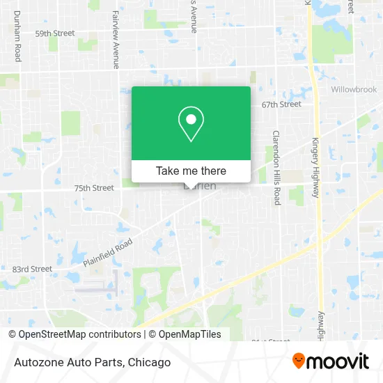 Autozone Auto Parts map