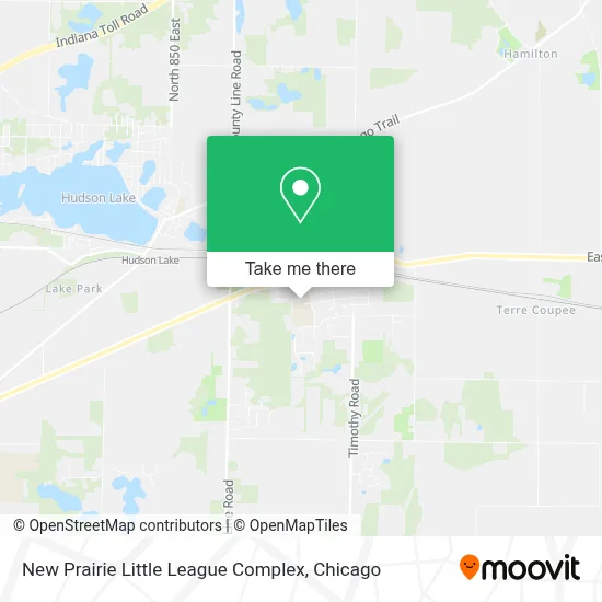 New Prairie Little League Complex map