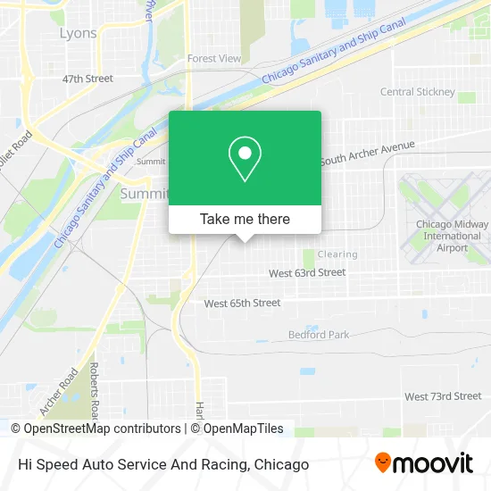 Hi Speed Auto Service And Racing map