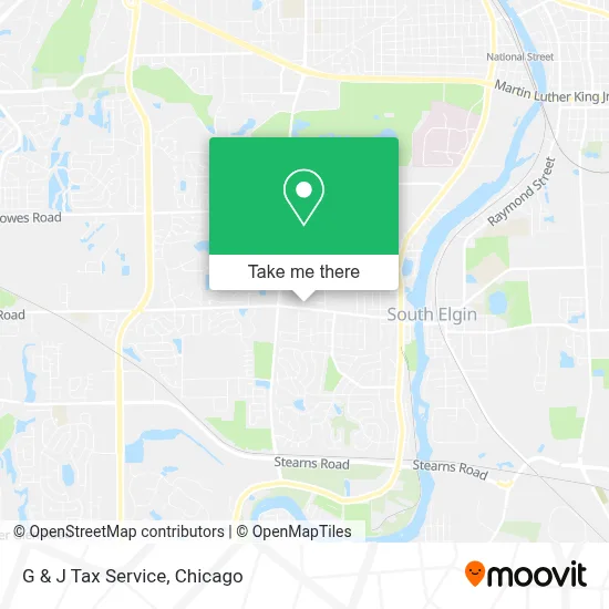G & J Tax Service map