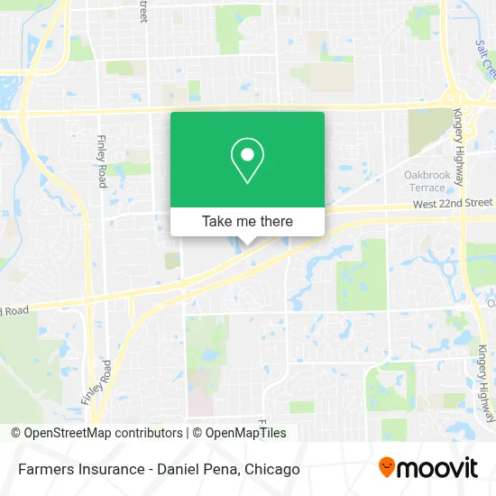 Farmers Insurance - Daniel Pena map