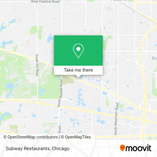 Subway Restaurants map