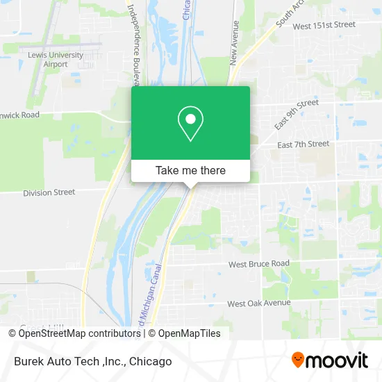 Burek Auto Tech ,Inc. map