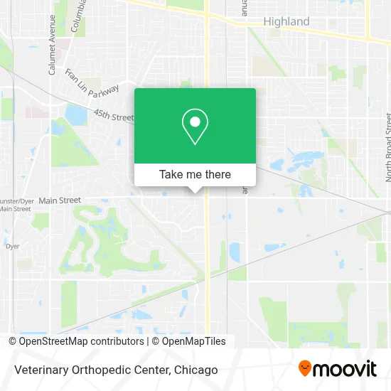 Veterinary Orthopedic Center map