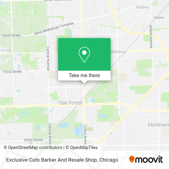 Exclusive Cuts Barber And Resale Shop map