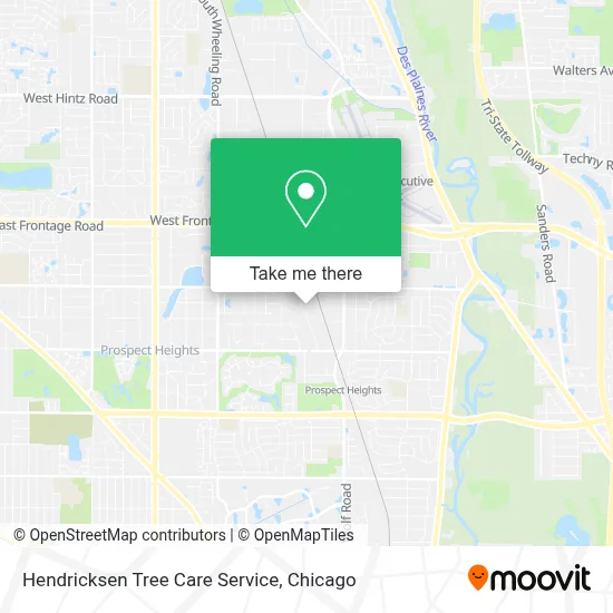 Hendricksen Tree Care Service map