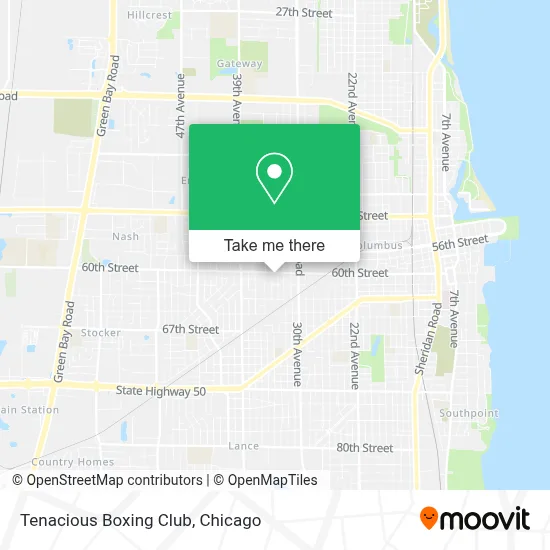 Tenacious Boxing Club map
