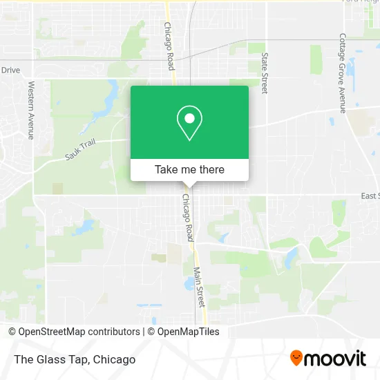 The Glass Tap map