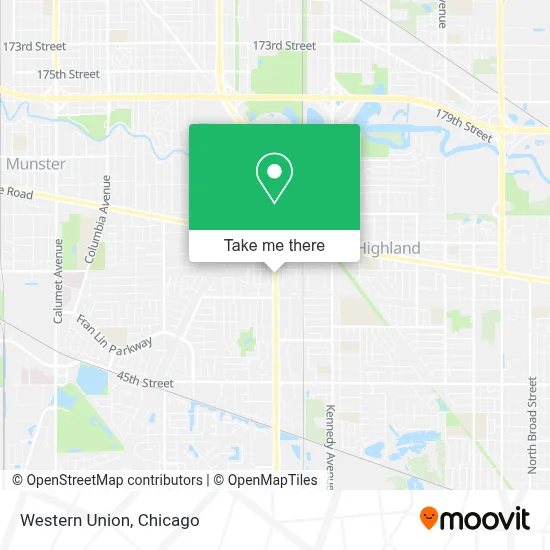 Western Union map