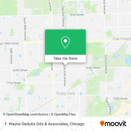 F. Wayne Gedutis Dds & Associates map