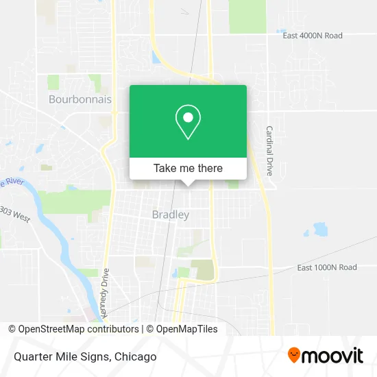 Quarter Mile Signs map