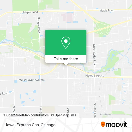 Jewel Express Gas map