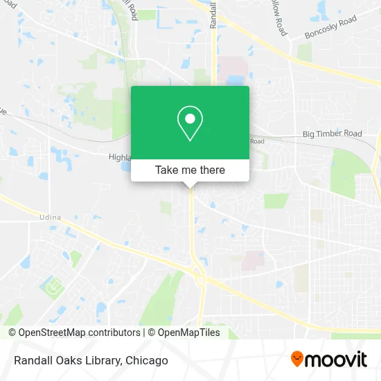 Randall Oaks Library map