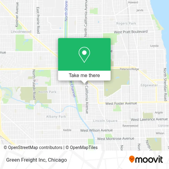 Green Freight Inc map